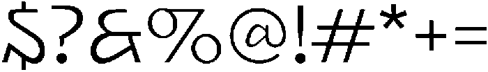 UT Cadiro Regular otf (400) Font OTHER CHARS