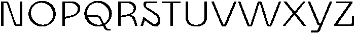 UT Cadiro Regular otf (400) Font UPPERCASE
