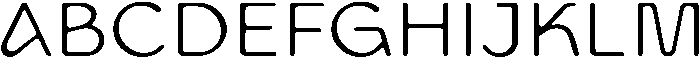 UT Cadiro Rounded otf (400) Font UPPERCASE