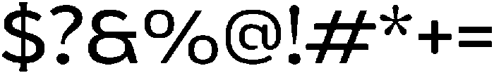 UT Forgiva Regular otf (400) Font OTHER CHARS