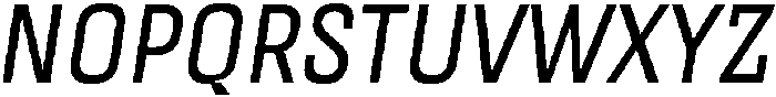 UT Garoga Oblique otf (400) Font UPPERCASE