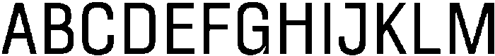 UT Garoga Regular otf (400) Font UPPERCASE