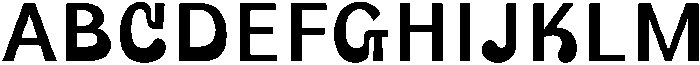 UT Gogras Regular otf (400) Font UPPERCASE