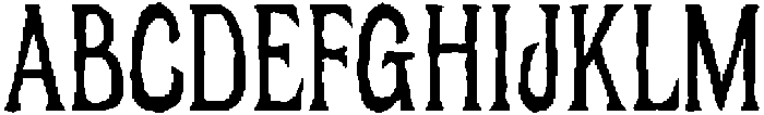 UT Matemija Distort otf (400) Font UPPERCASE