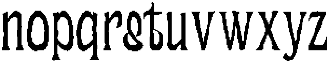 UT Matemija Distort otf (400) Font LOWERCASE