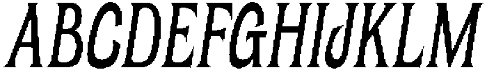 UT Matemija Oblique otf (400) Font UPPERCASE