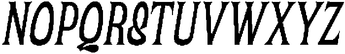 UT Matemija Oblique otf (400) Font UPPERCASE
