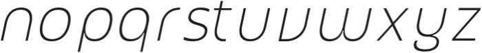 UT Montage Thin Italic otf (100) Font LOWERCASE