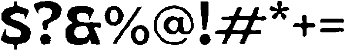 UT Qlared Distort otf (400) Font OTHER CHARS