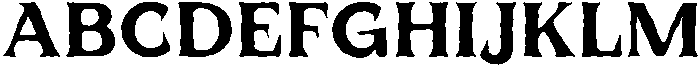 UT Qlared Distort otf (400) Font UPPERCASE