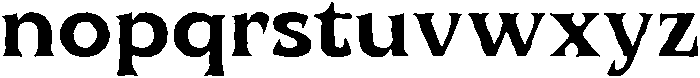 UT Qlared Distort otf (400) Font LOWERCASE