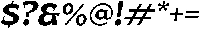 UT Qlared Oblique otf (400) Font OTHER CHARS