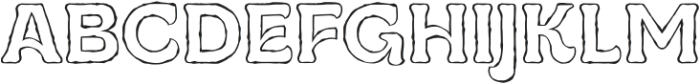 UT Ruganic Outline otf (400) Font UPPERCASE