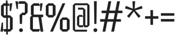 UT Sracotien Condensed Light otf (300) Font OTHER CHARS