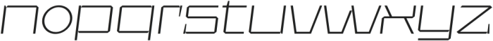 UT Sracotien Oblique Expanded ExtraLight otf (200) Font LOWERCASE