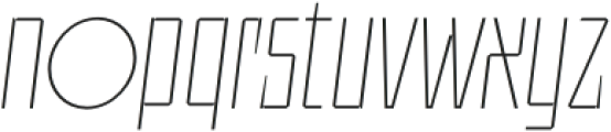 UT Sracotien Oblique ExtraCondensed Thin otf (100) Font LOWERCASE
