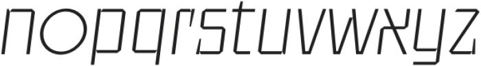 UT Sracotien Oblique ExtraLight otf (200) Font LOWERCASE