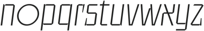UT Sracotien Oblique SemiCondensed ExtraLight otf (200) Font LOWERCASE