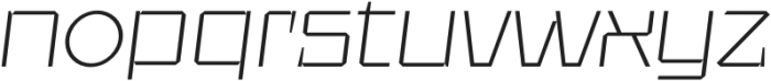 UT Sracotien Oblique SemiExpanded ExtraLight otf (200) Font LOWERCASE