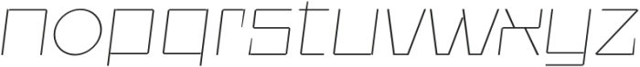 UT Sracotien Oblique SemiExpanded Thin otf (100) Font LOWERCASE