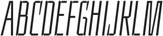 UT Sracotien Oblique UltraCondensed ExtraLight otf (200) Font UPPERCASE