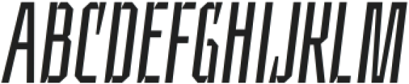 UT Sracotien Oblique UltraCondensed Light otf (300) Font UPPERCASE
