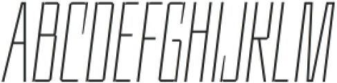 UT Sracotien Oblique UltraCondensed Thin otf (100) Font UPPERCASE