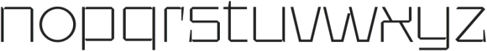 UT Sracotien SemiExpanded ExtraLight otf (200) Font LOWERCASE
