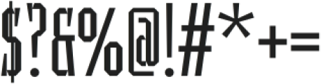 UT Sracotien UltraCondensed Light otf (300) Font OTHER CHARS