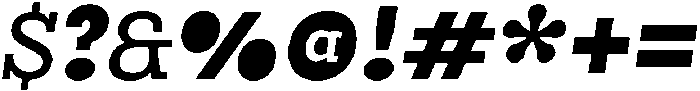 UT Symbold Oblique otf (700) Font OTHER CHARS