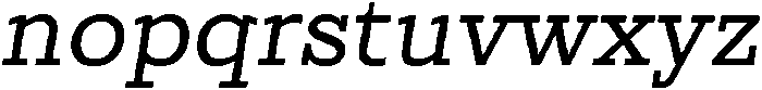 UT Symbold Oblique otf (700) Font LOWERCASE
