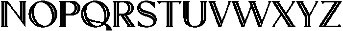 UTApexeBoldInline Regular otf (700) Font LOWERCASE
