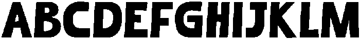 UtimateCapsCutout-Regular otf (400) Font UPPERCASE