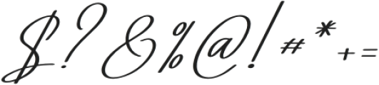 Uttahime Italic otf (400) Font OTHER CHARS