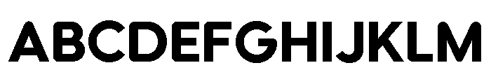 Utendo Bold Font UPPERCASE