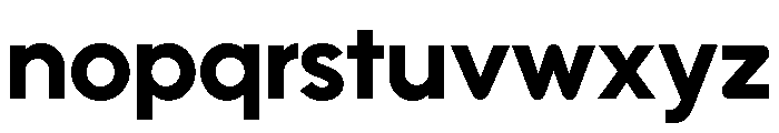 Utendo Bold Font LOWERCASE