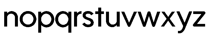 Utendo Regular Font LOWERCASE