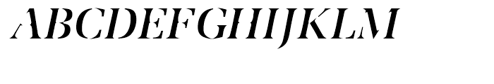 Utile Caustic Italic Font UPPERCASE