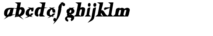 Utile Inky Italic Font LOWERCASE