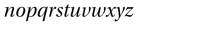 Utopia Subhead Italic Font LOWERCASE
