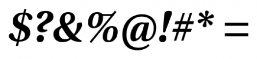 Utopia Std Semi Bold Italic Font OTHER CHARS