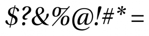 Utopia Std Subhead Italic Font OTHER CHARS