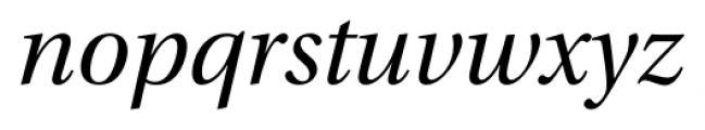 Utopia Std Subhead Italic Font LOWERCASE