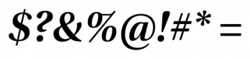 Utopia Std Subhead Semi Bold Italic Font OTHER CHARS