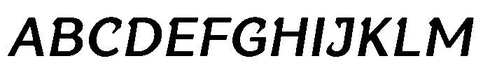UT Bigha Oblique Font UPPERCASE