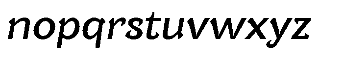 UT Bigha Oblique Font LOWERCASE