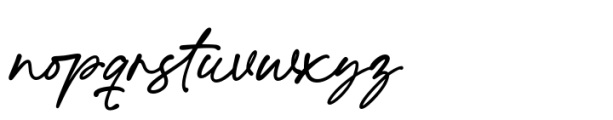 UT Breado Script Font LOWERCASE