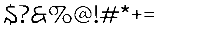 UT Cadiro Rounded Font OTHER CHARS