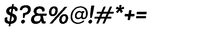 UT Cazgo Oblique Font OTHER CHARS