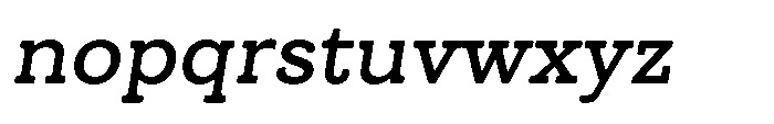 UT Cazgo Oblique Font LOWERCASE